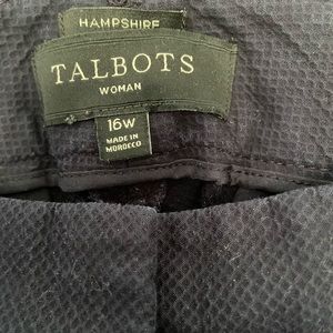 Talbots dress pants.  Navy, size 16W